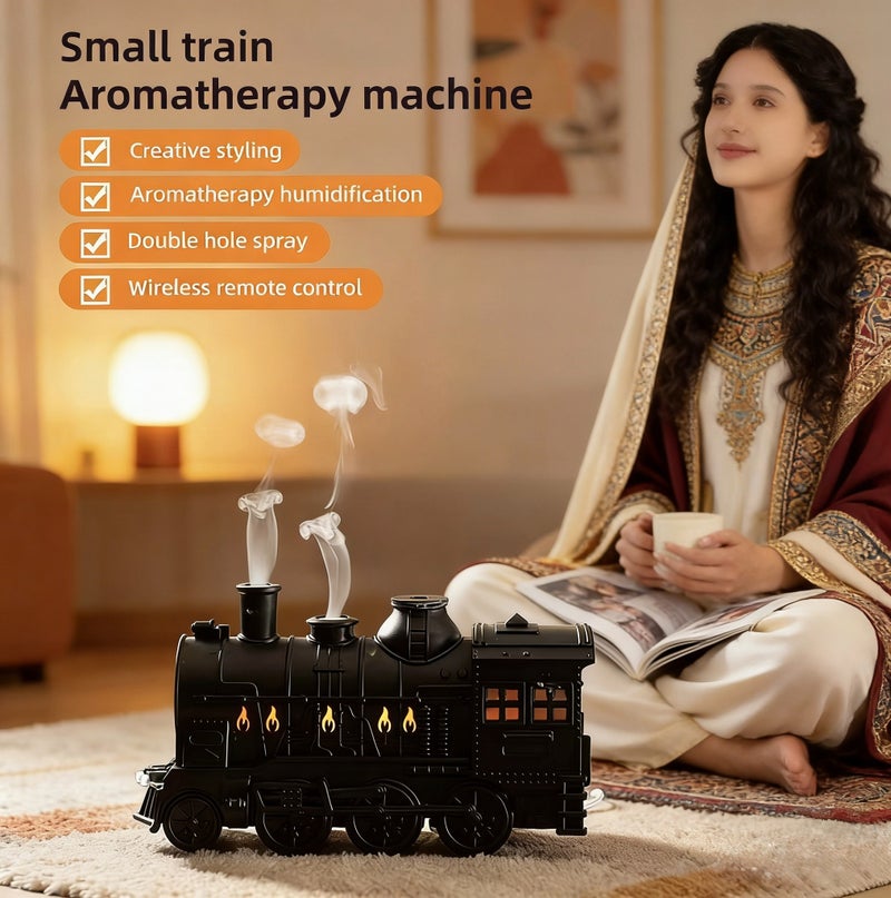 Field air humidifier，Essential Oil Diffuser Aromatherapy Diffuser with remote control 300ml，low noise，Remote control 2H/8H,for homes and bedrooms, meditation and prayer-themed decorative items - Image 2